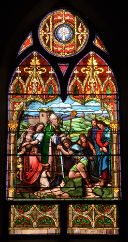 stainglass st patrick