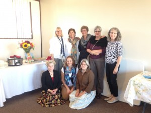 Top Row (left to right)  Claudia Petursson, Patti Franz, Trinka Hamel, Mary Trotter, Lynne Shioyama  Bottom Row (left to right) Debs Pokas Dugan, Kim Ward, Joann Terranova