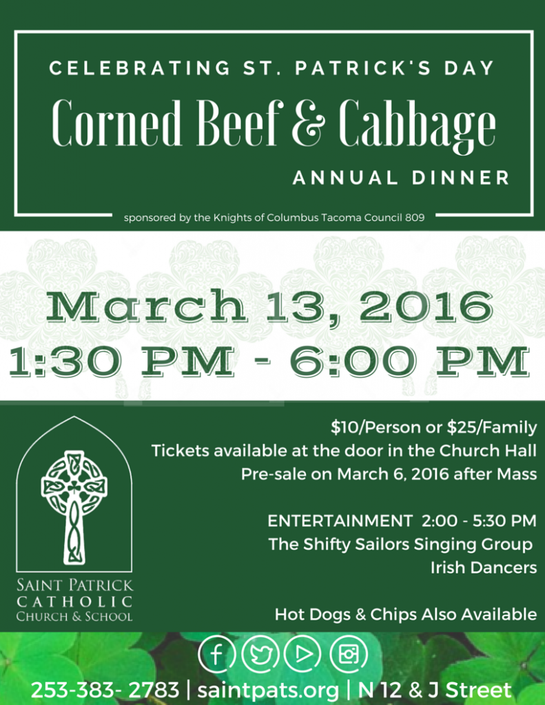 Corn Beef & Cabbage Dinner 2016 r3116