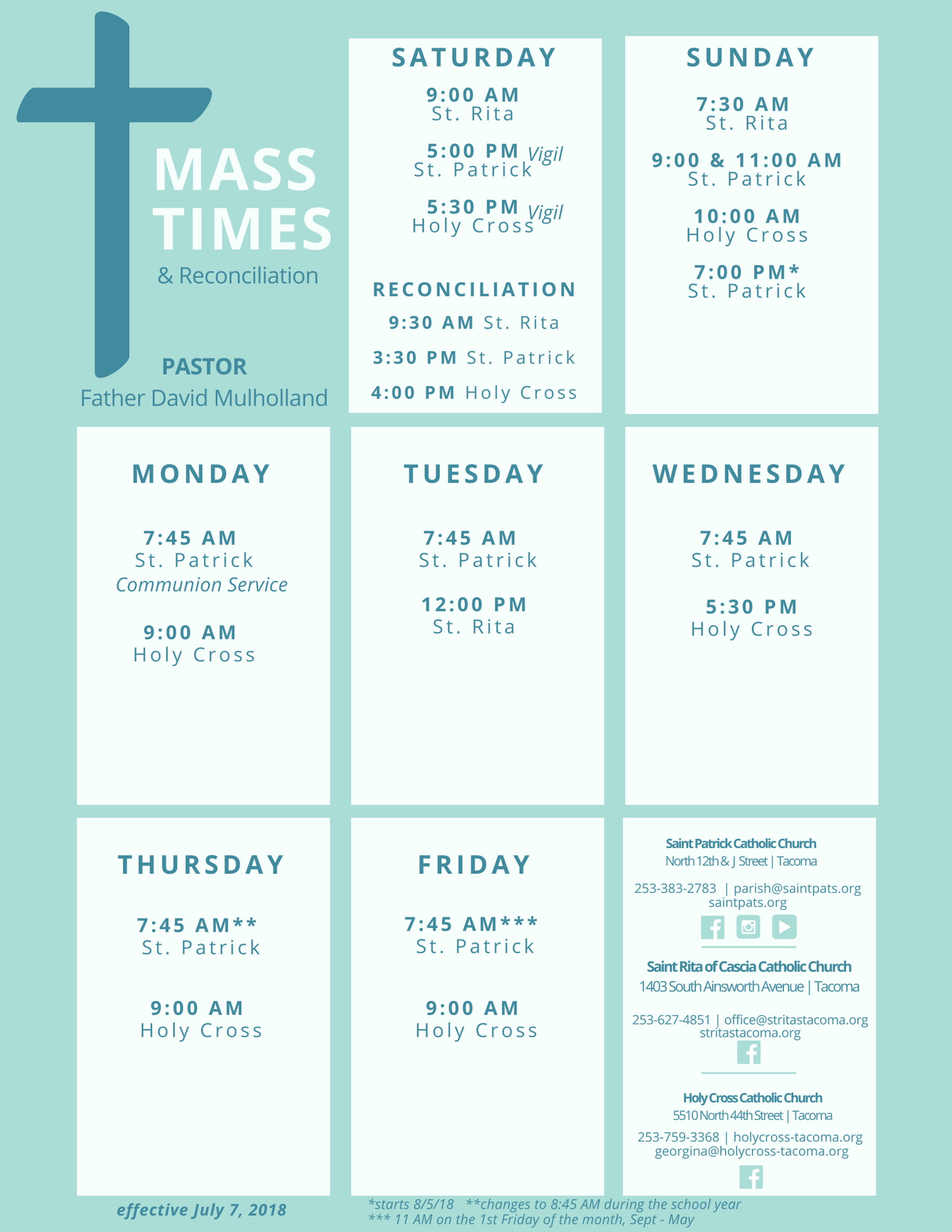 presentation parish church mass schedule