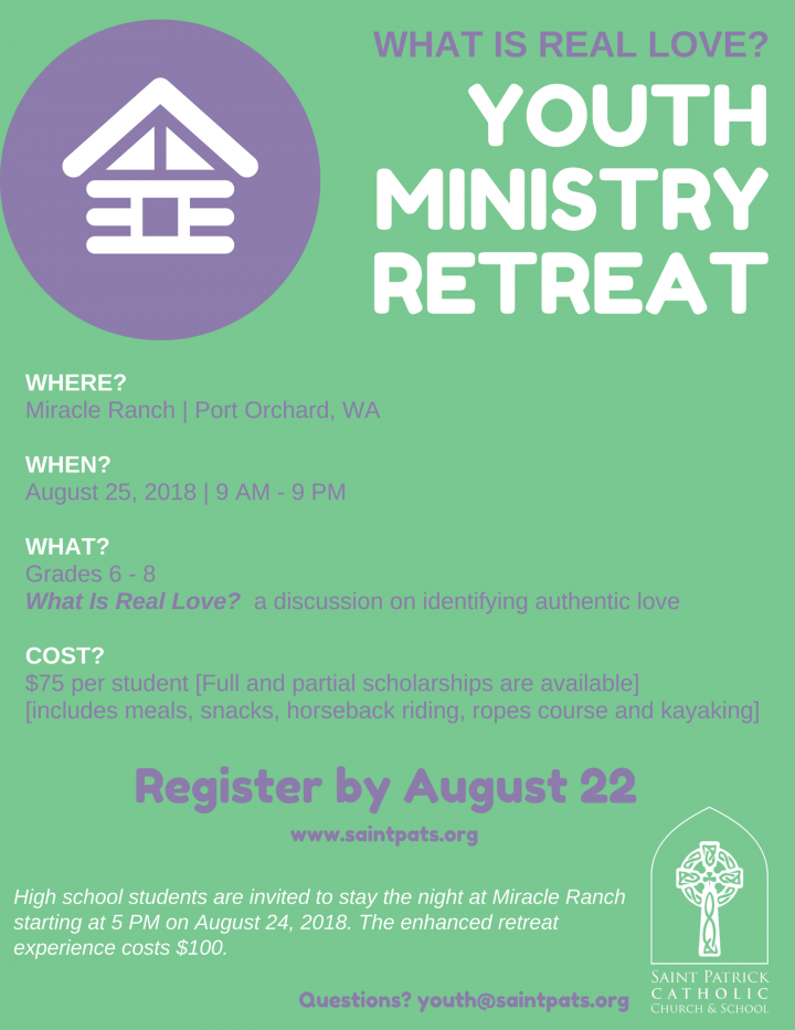 Youth retreat Saint Patrick Catholic Church