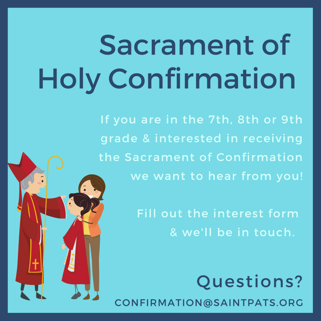 Interested In Receiving The Sacrament Of Confirmation Saint Patrick confirmation-sheet-deped-pdf